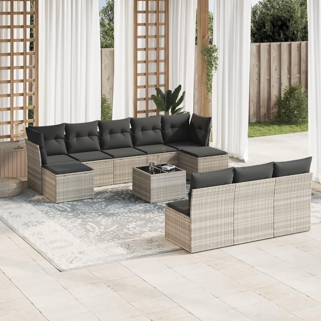 VidaXL Garten sofagarnitur poly-rattan