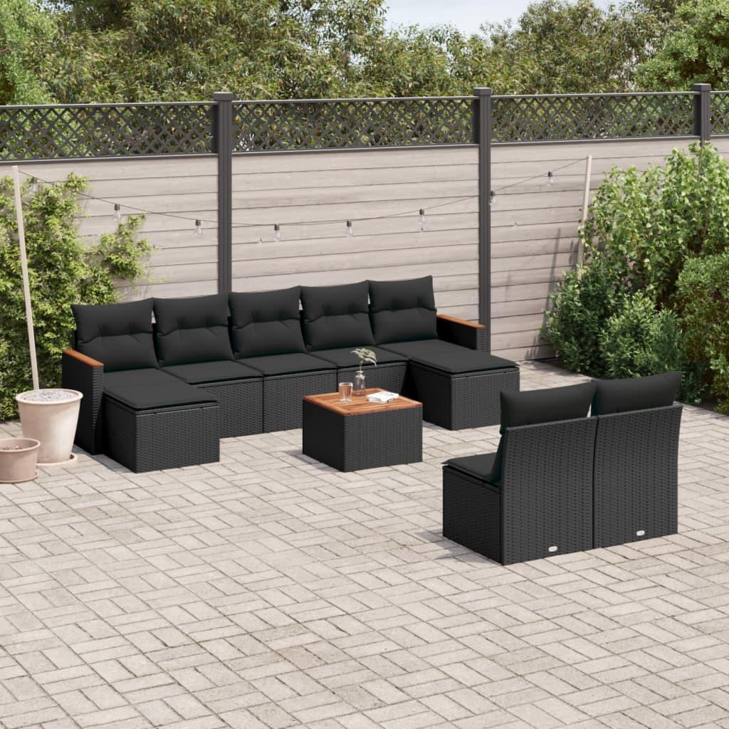 VidaXL Garten sofagarnitur poly-rattan