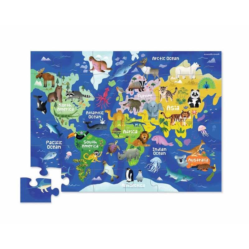 Crocodile Creek Meine erste Karte, Erste Weltkarte