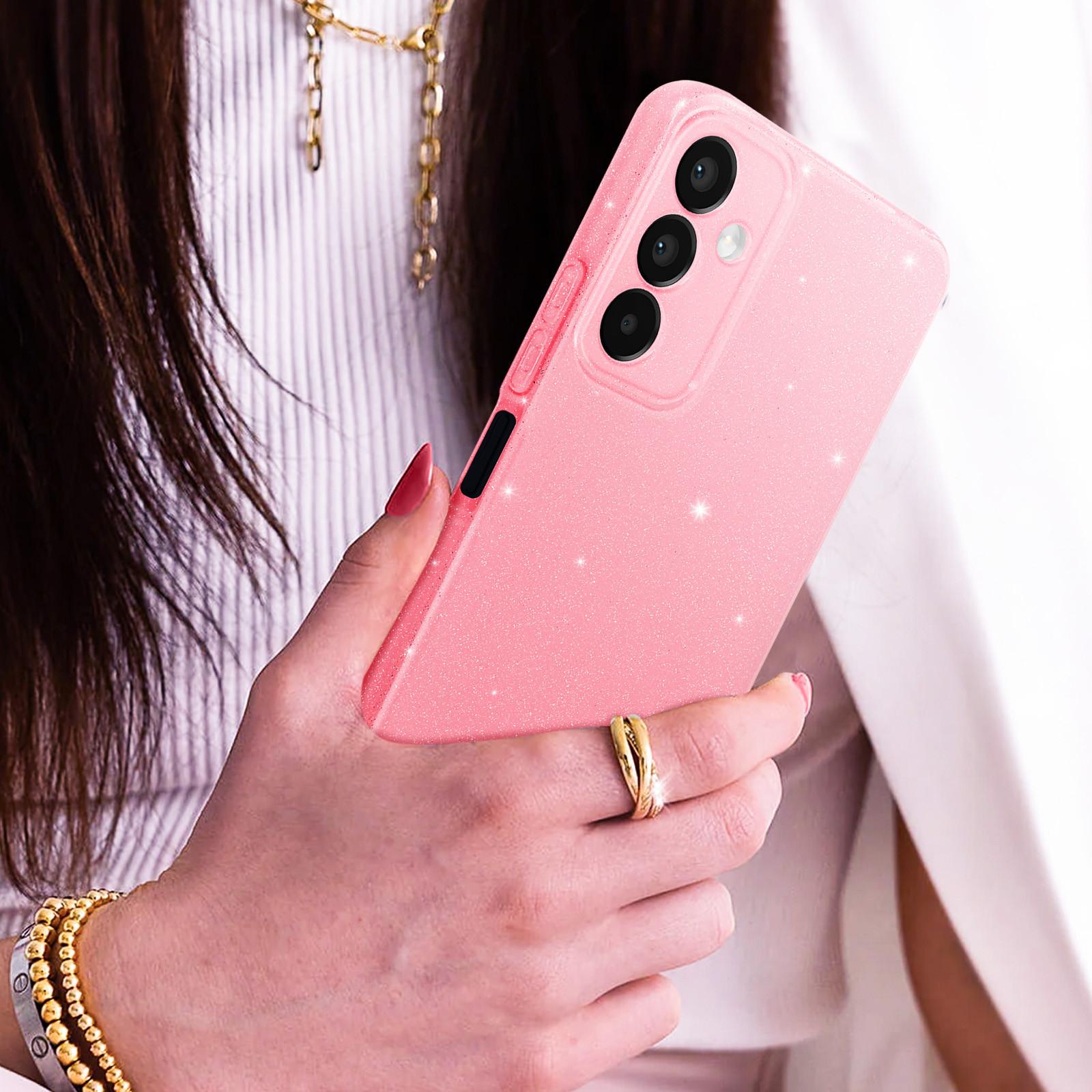 Avizar Glitterhülle Samsung A15 5G Rosa