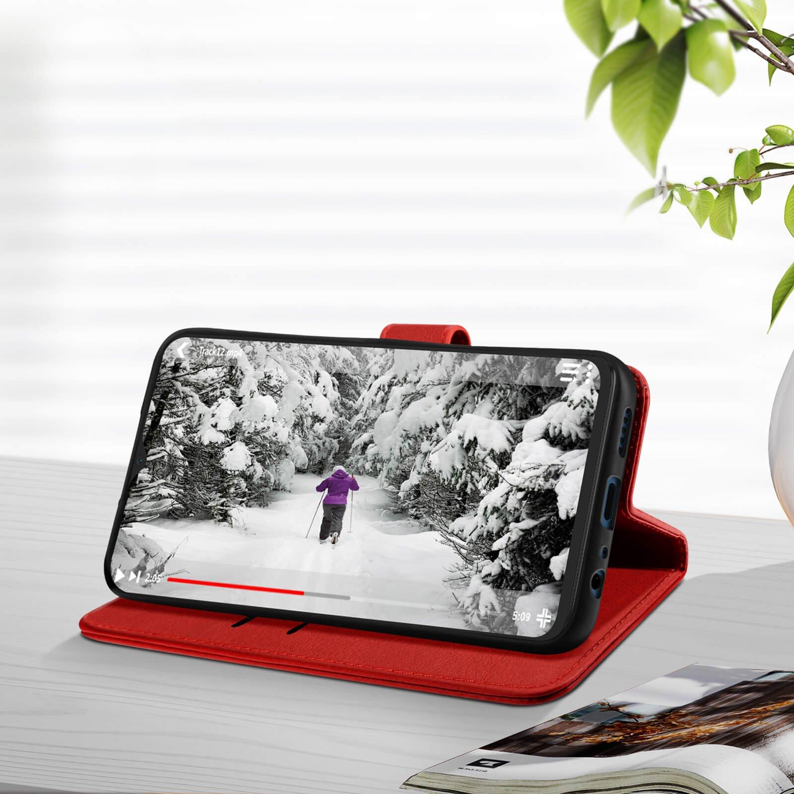 Avizar Klappetui Honor 70 Lite, X8 5G / X6 Rot