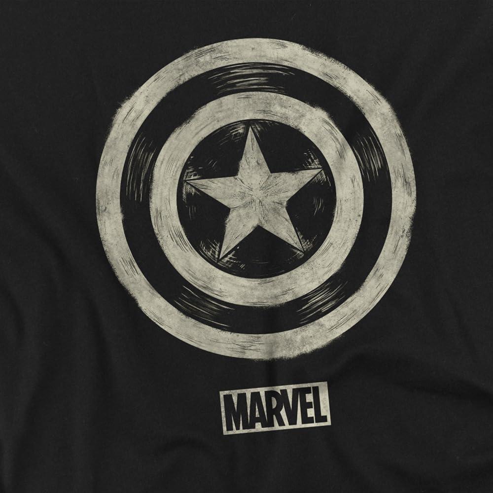 CAPTAIN AMERICA Ballpoint Print T-Shirt