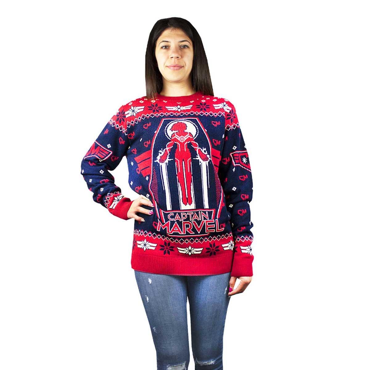Captain Marvel Premium Pullover  weihnachtliches Design