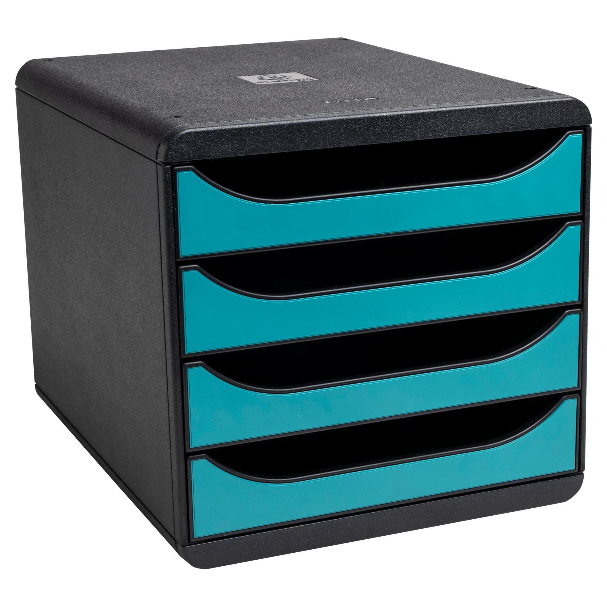Exacompta Big Box, Schubladenbox mit 4 Schubladen, Skandi