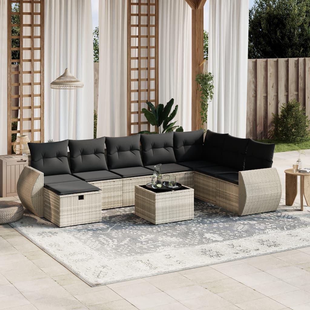 VidaXL Garten sofagarnitur poly-rattan