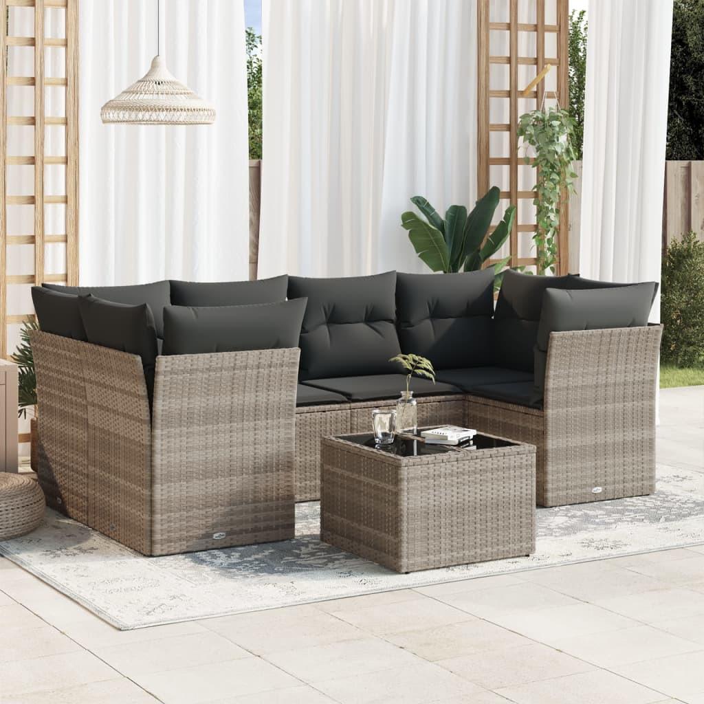 VidaXL Garten sofagarnitur poly-rattan