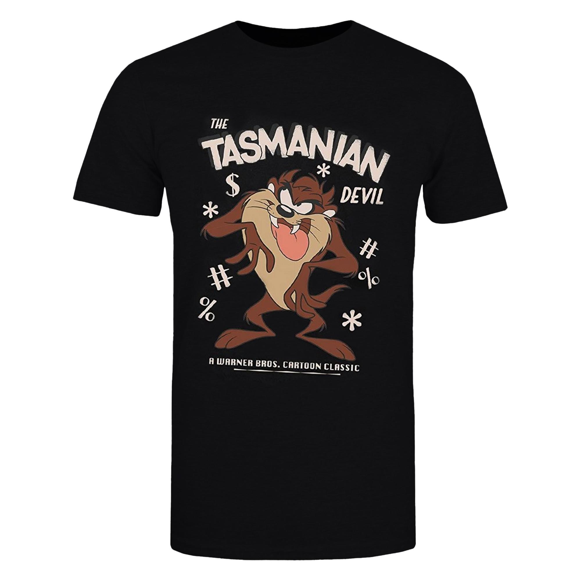 LOONEY TUNES Tasmanian Devil Print Kurzarm T-Shirt