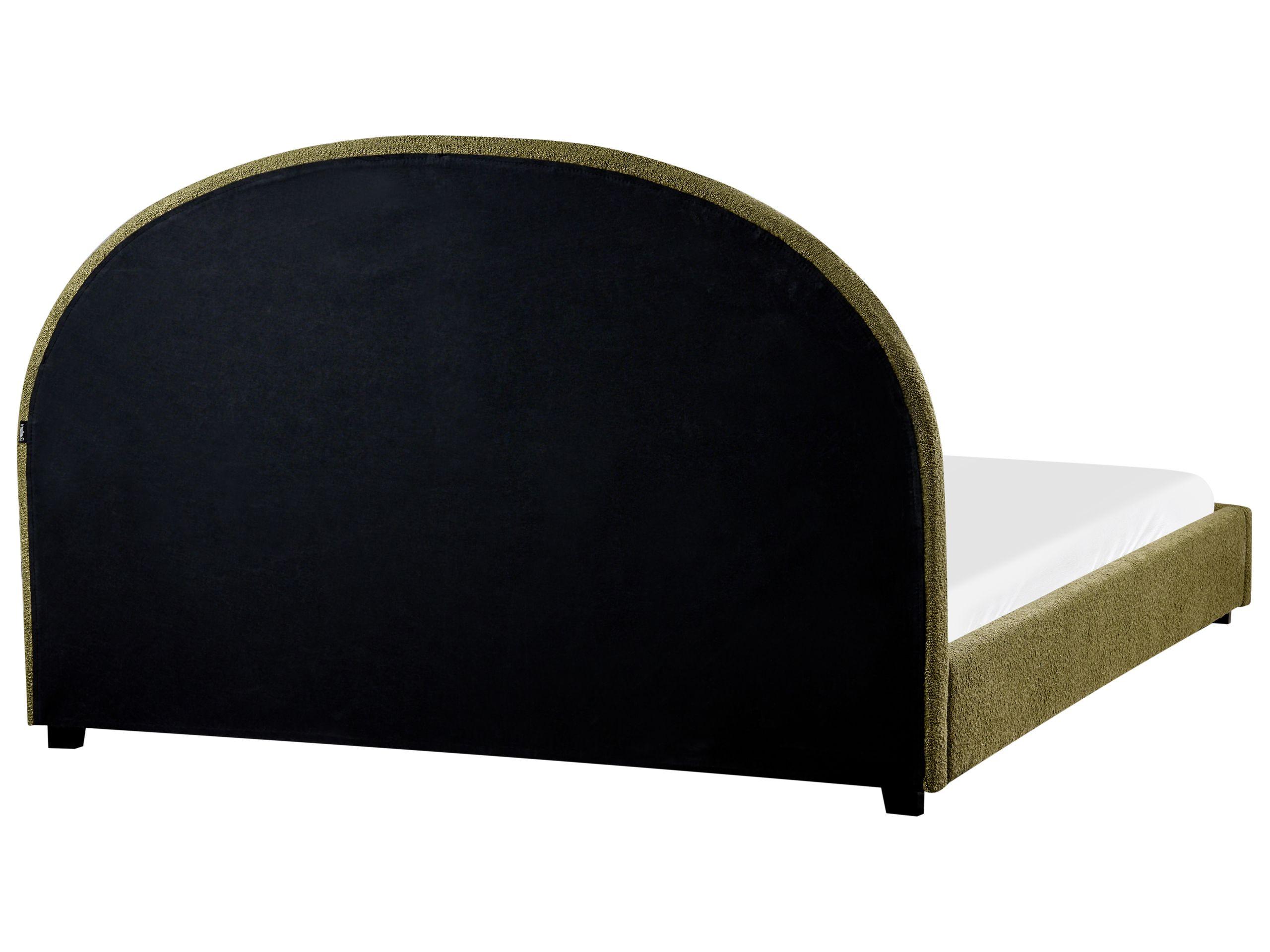 Beliani Bett mit Lattenrost aus Bouclé Retro VAUCLUSE