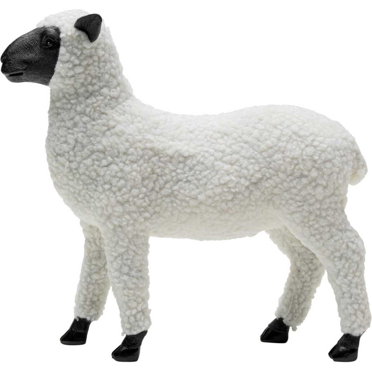KARE Design Deko Figur Happy Sheep Wool weiss