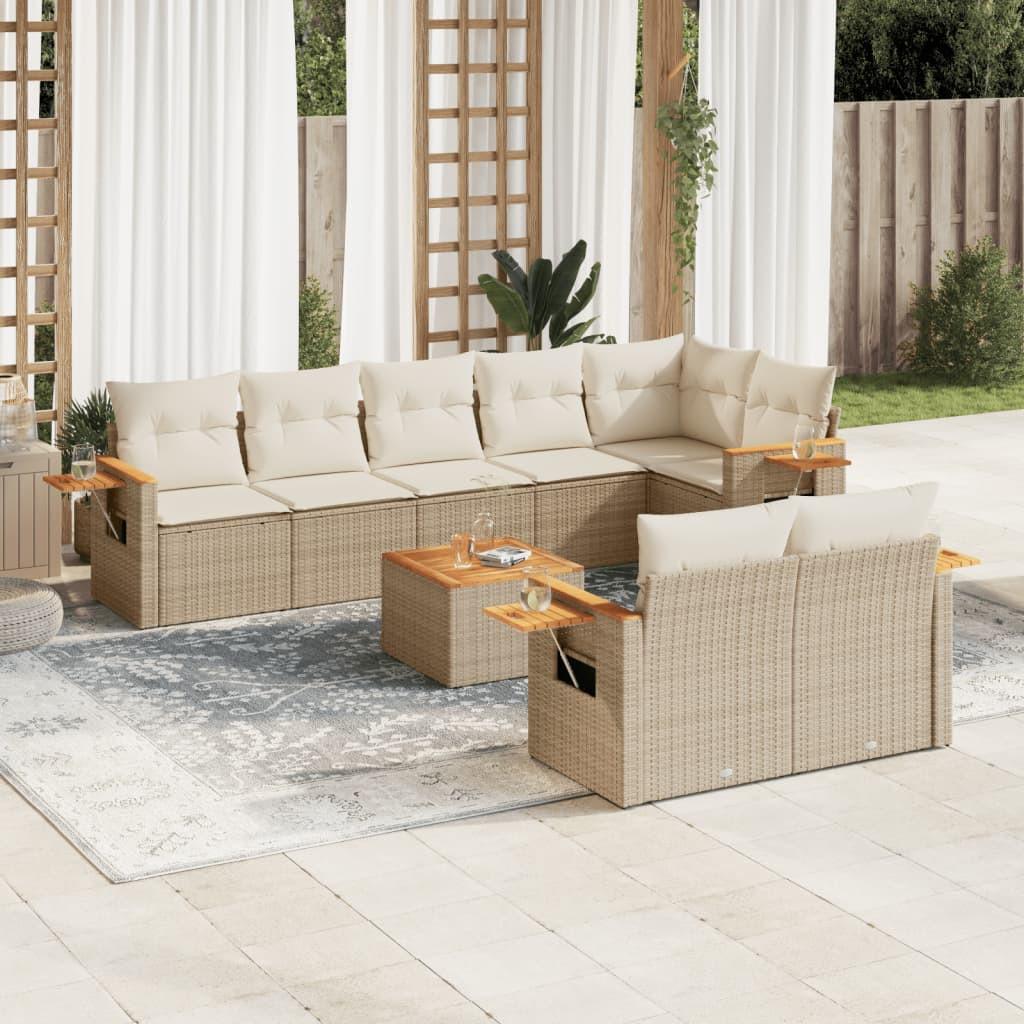 VidaXL Garten sofagarnitur poly-rattan