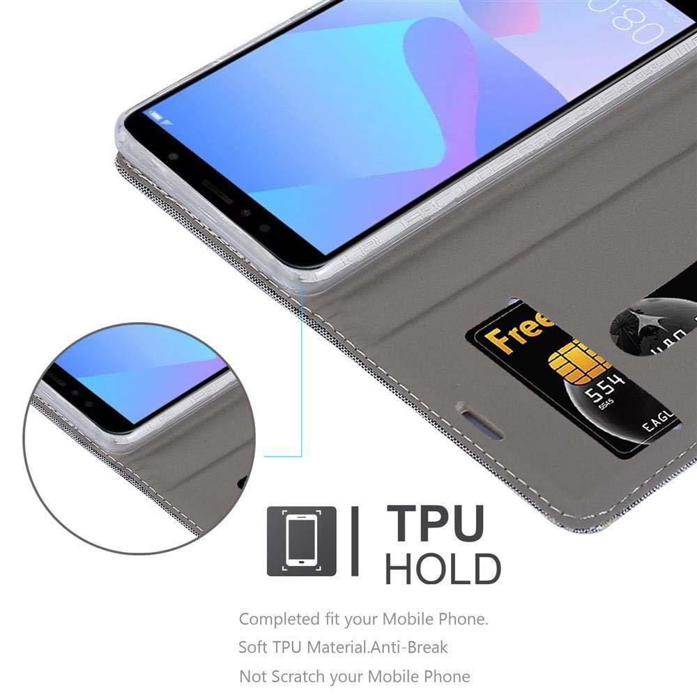 Cadorabo Hülle für Huawei Y6 PRIME Magnetverschluss, Kartenfach