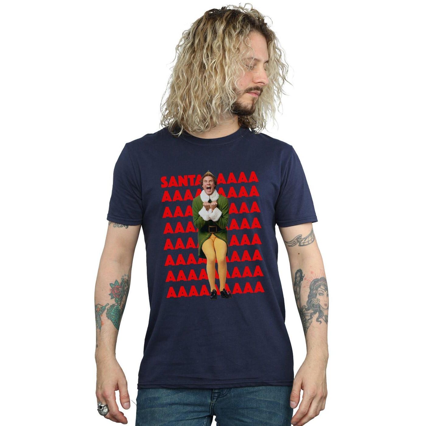 Elf Santa I Know Him Fotodruck T-Shirt