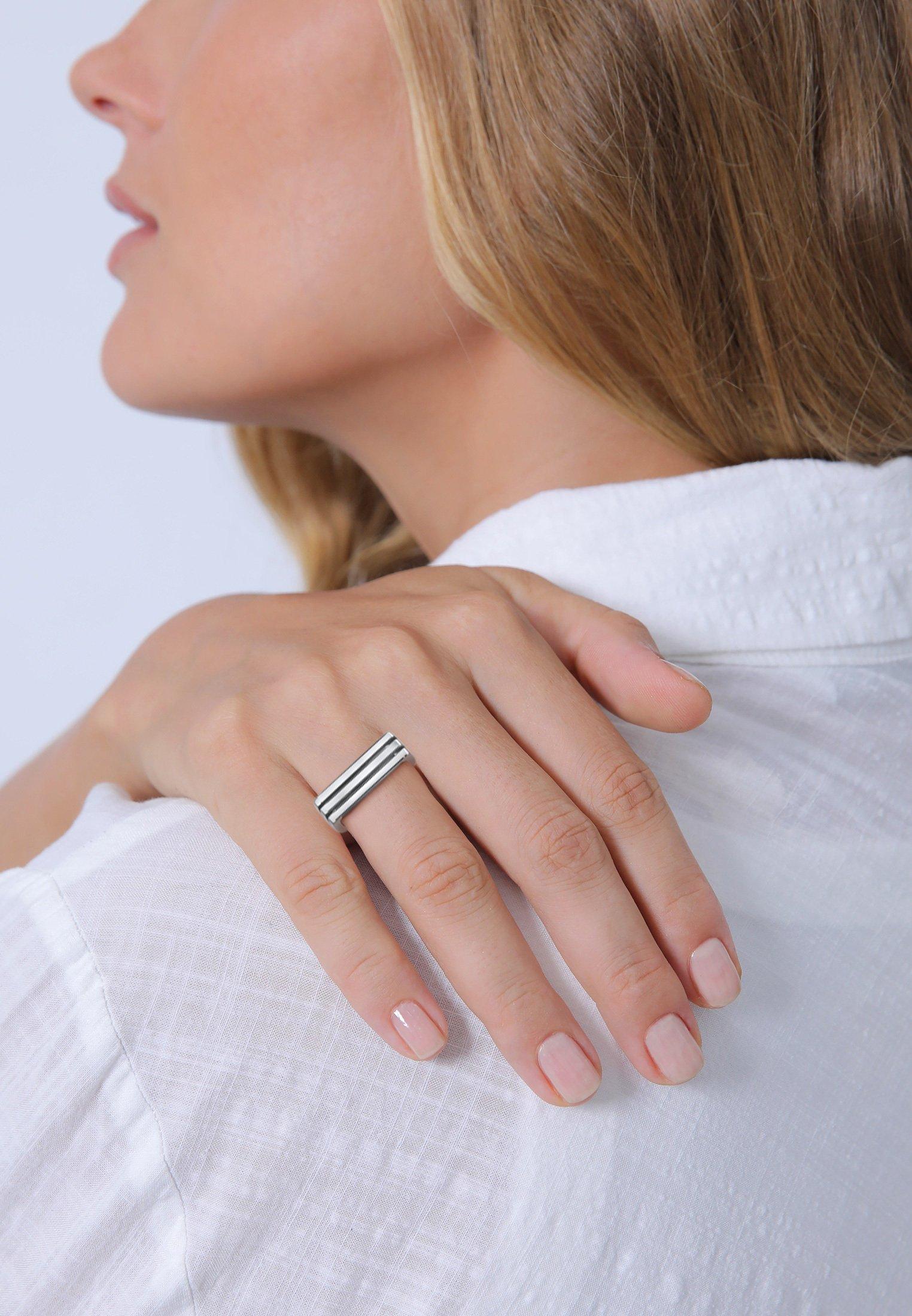 Elli Ring Siegelring Rechteck Unisex