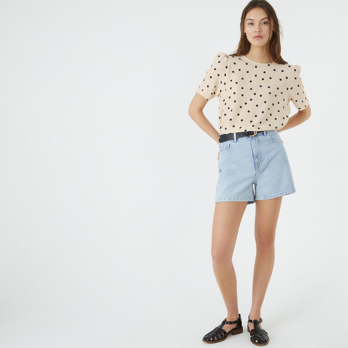 La Redoute Collections Jeansshorts mit hohem Bund