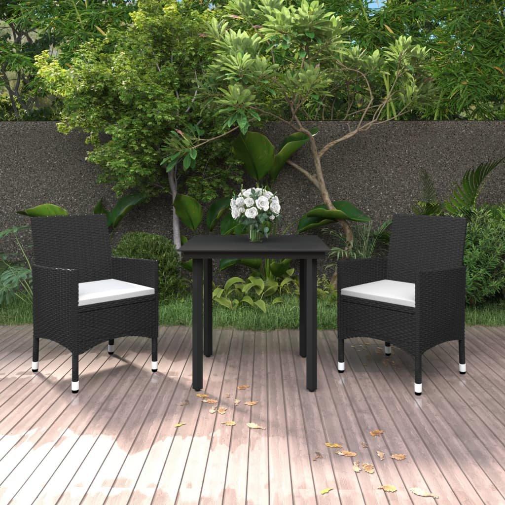 VidaXL Garten-essgarnitur poly-rattan