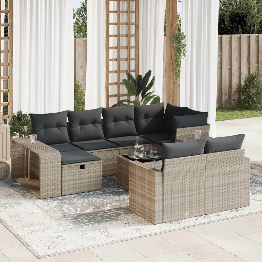 VidaXL Gartensofa set poly-rattan
