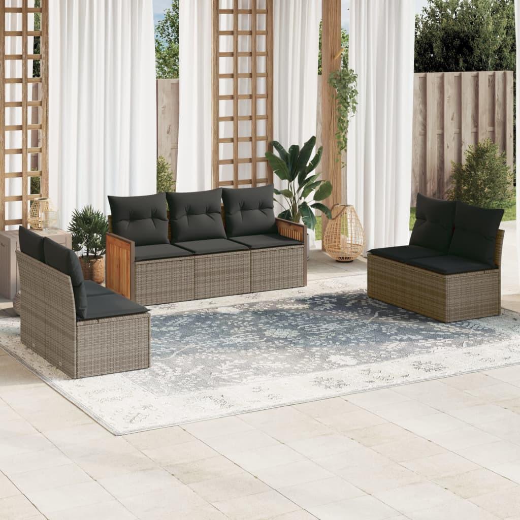 VidaXL Garten sofagarnitur poly-rattan