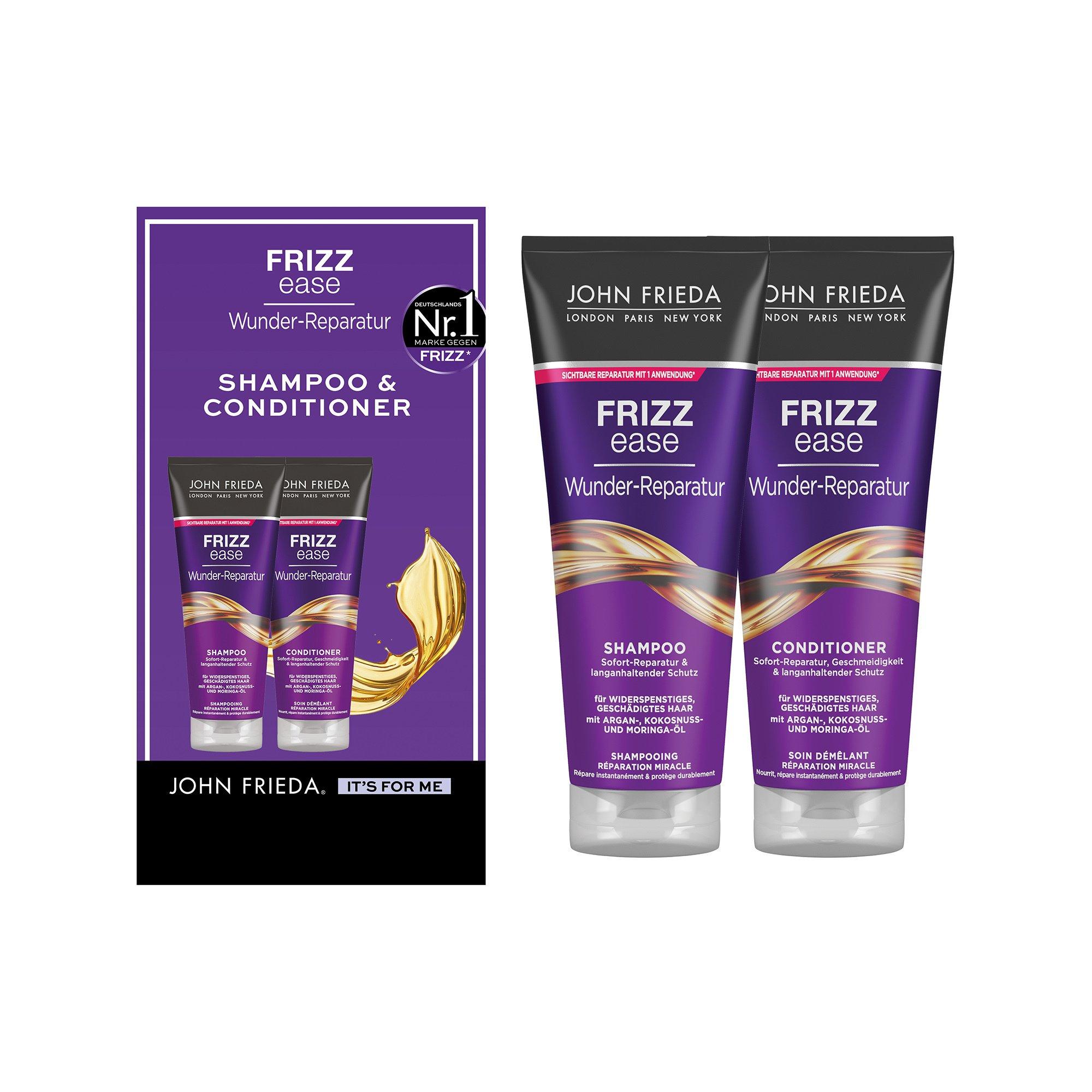 JOHN FRIEDA Frizz Ease Duo Wunder Reparatur Shampoo + Conditioner