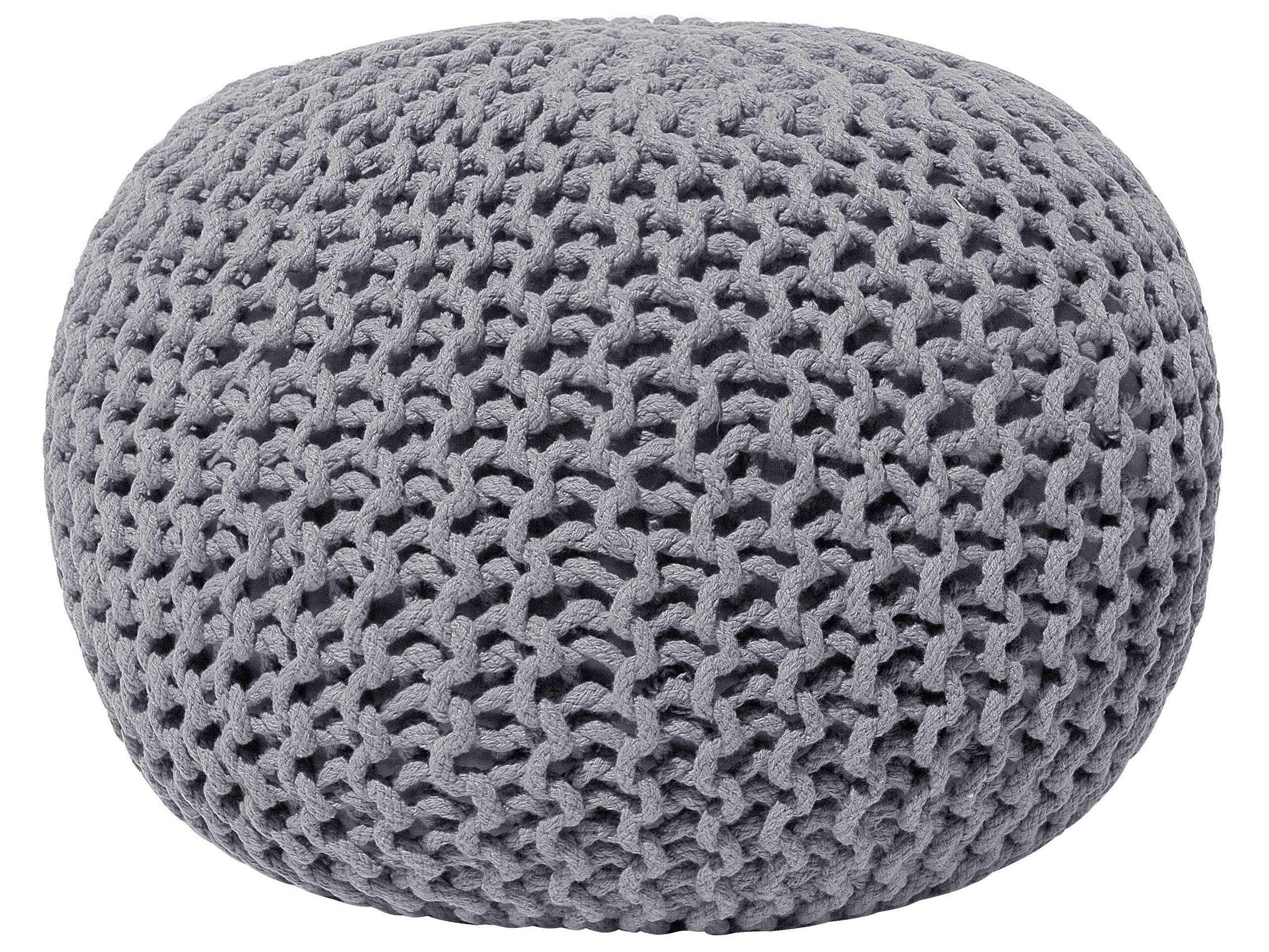 Beliani Pouf aus Baumwolle Boho CONRAD