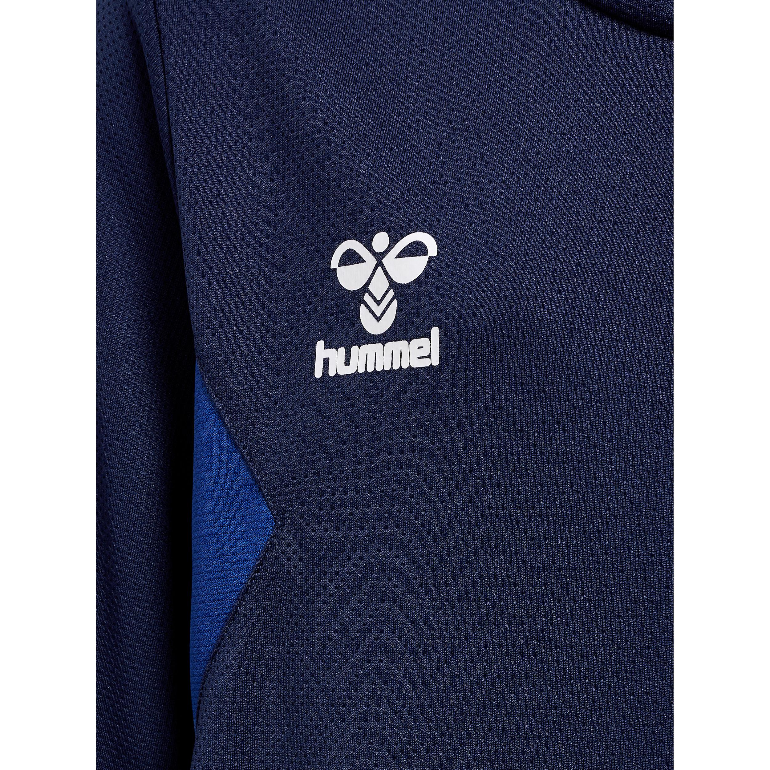 Hummel kinder-trainingsjacke mit kapuze und reißverschluss aus polyester authentic