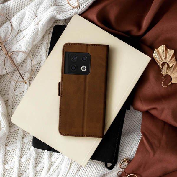 Avizar OnePlus 10 Pro Klapphülle Braun