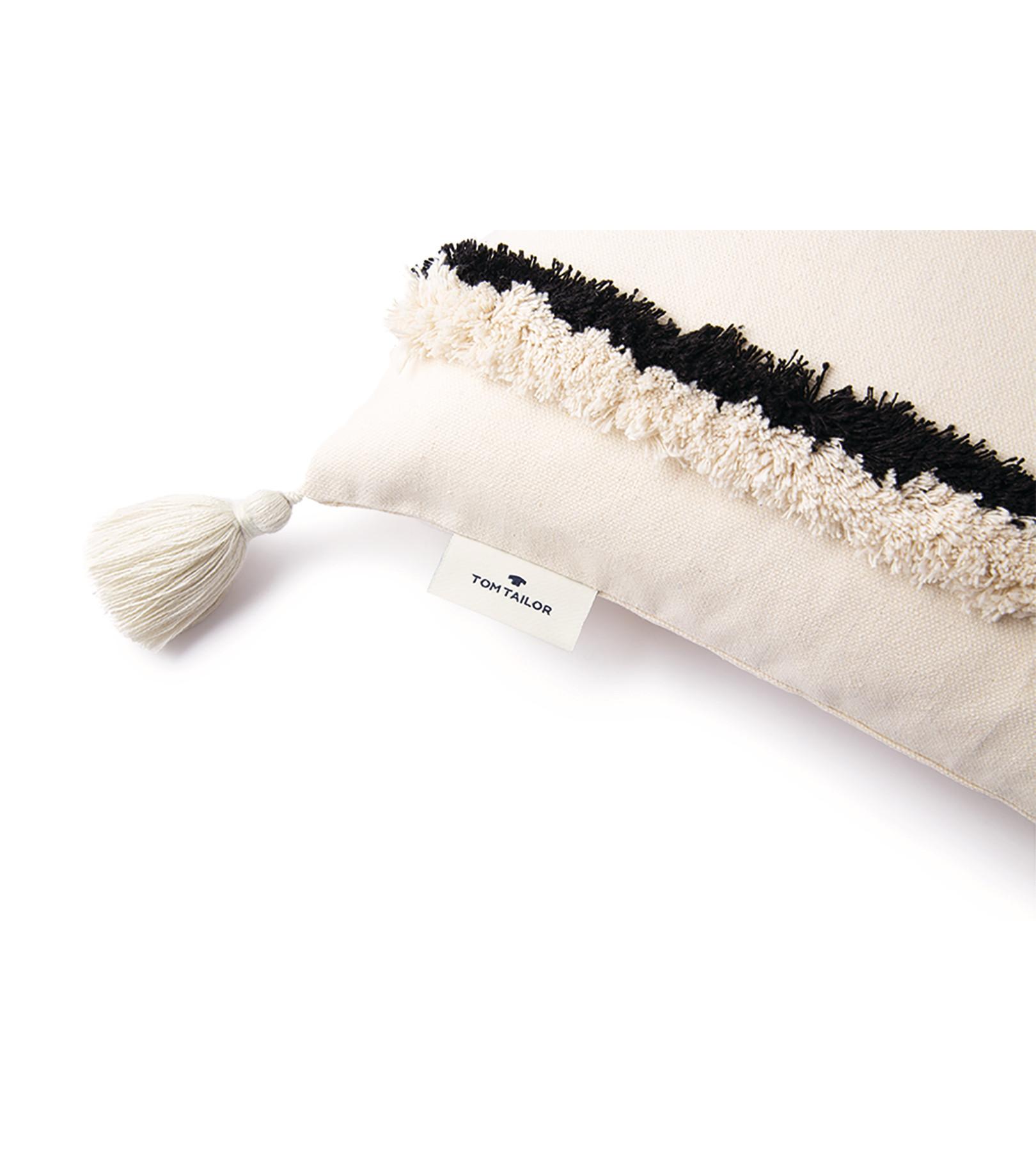 TOM TAILOR Fluffy Stripe Kissenbezug