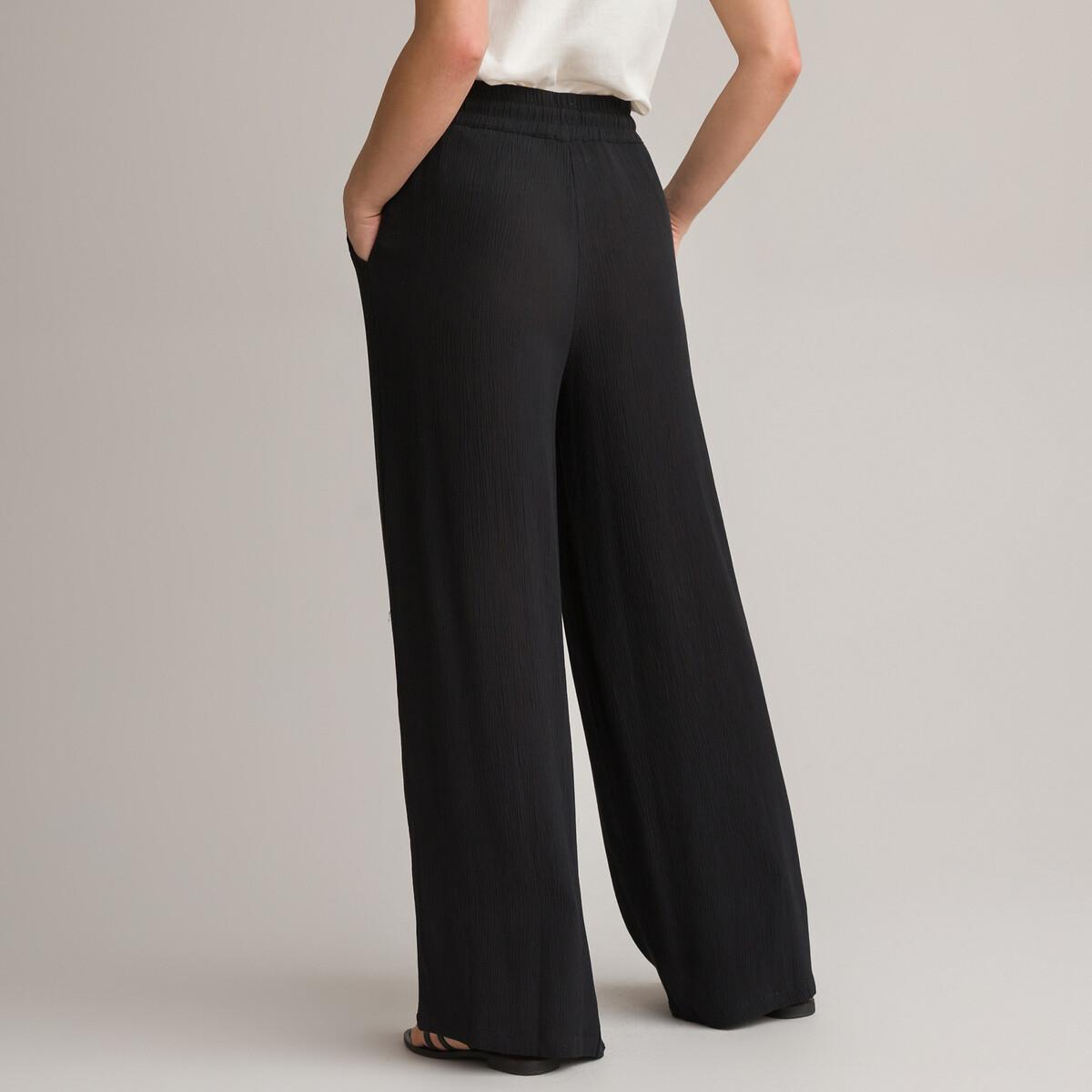 La Redoute Collections Weite Hose aus Crepon