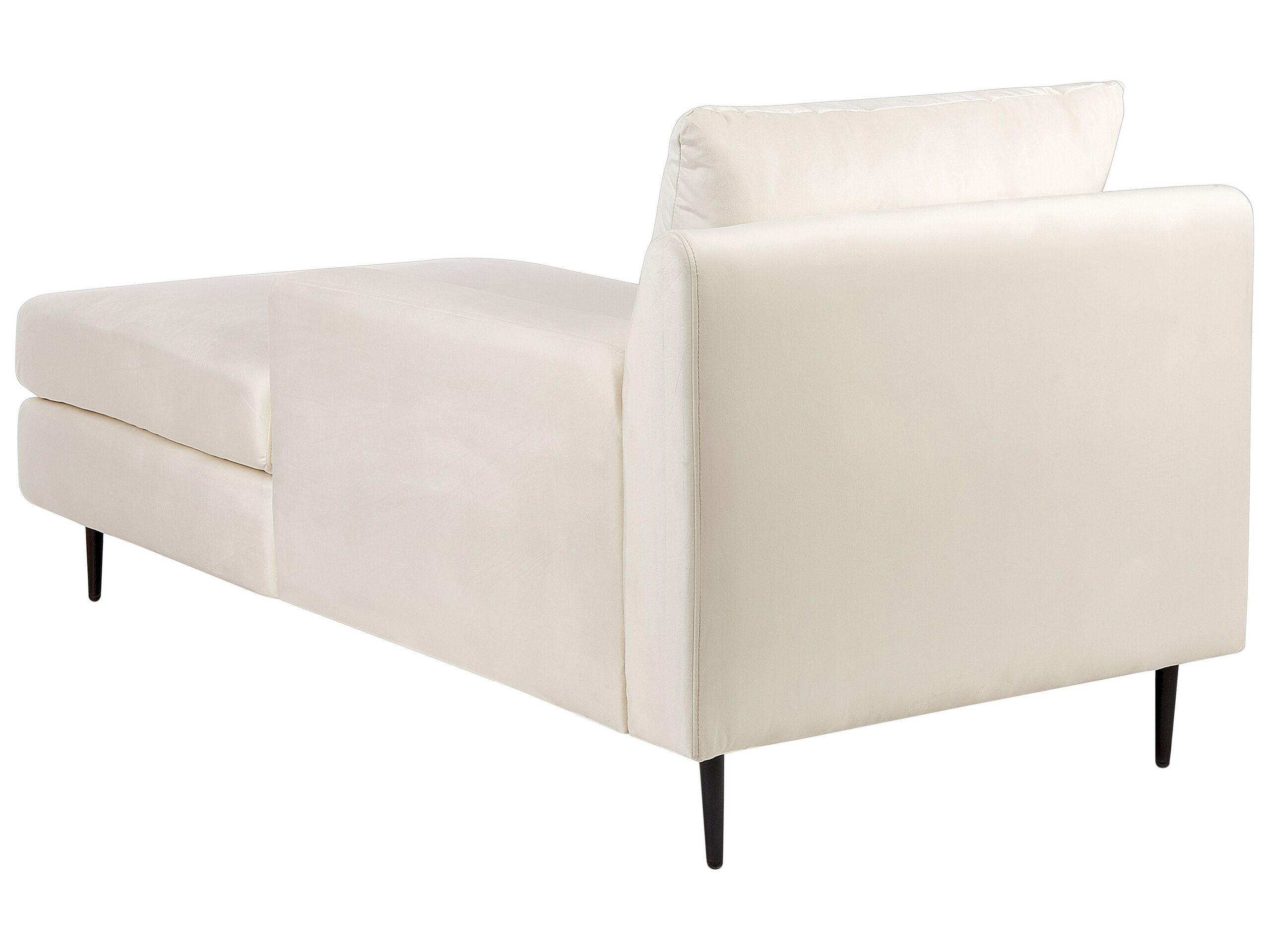 Beliani Chaiselongue aus Samtstoff Modern GUERET