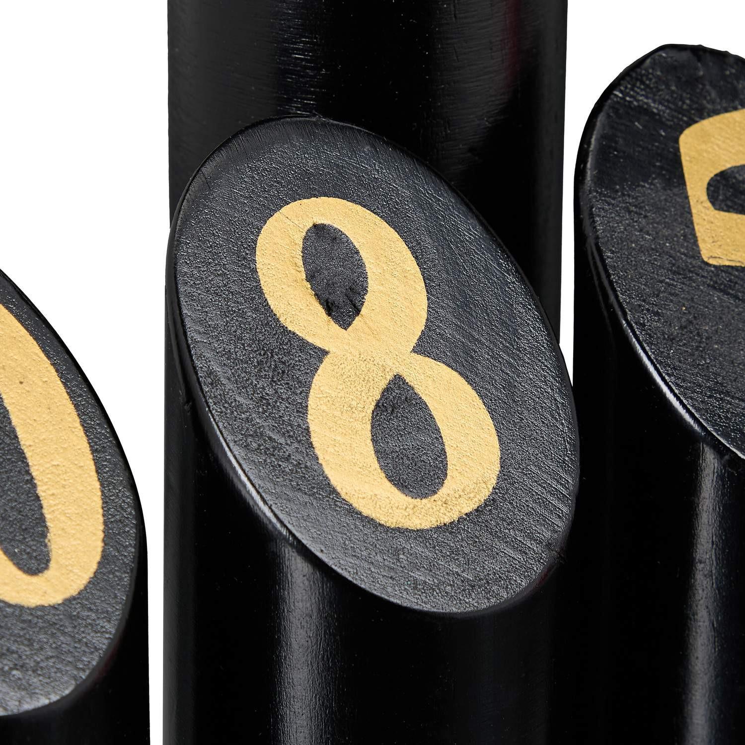 B2X Schwarzes Kubb-Spiel mit Tasche