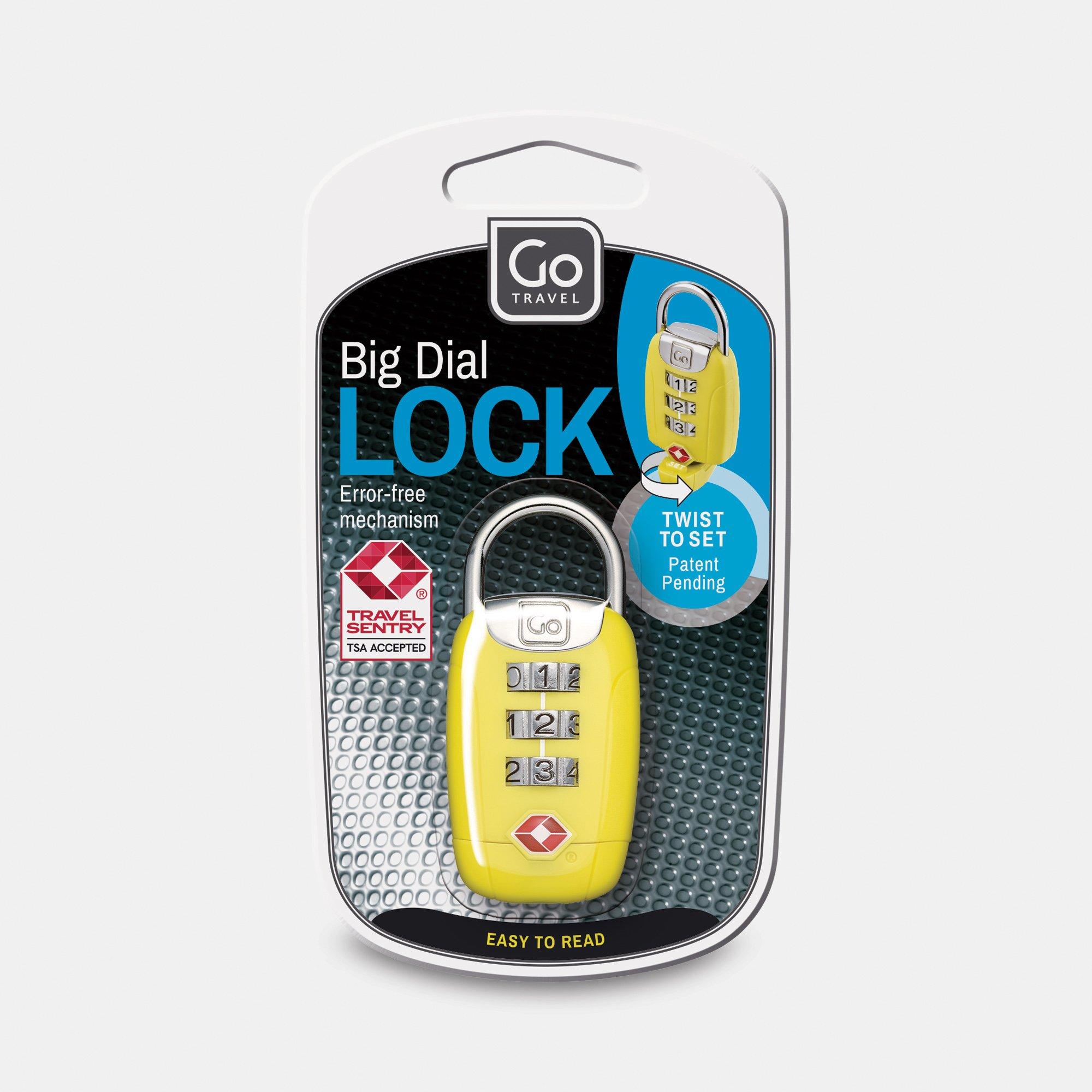 Go Travel Kombinationsschloss Big Dial Twist N Set
