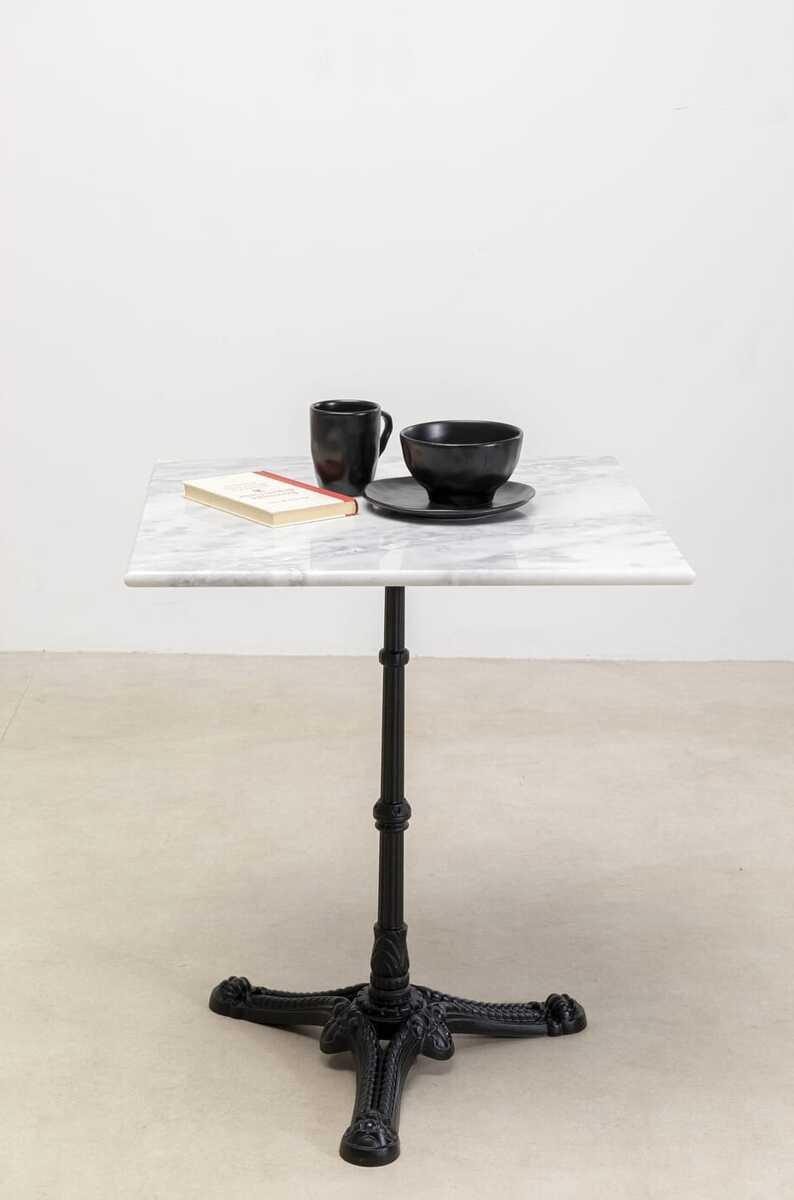 KARE Design Bistrotisch Kaffeehaus Square weiss 60x60