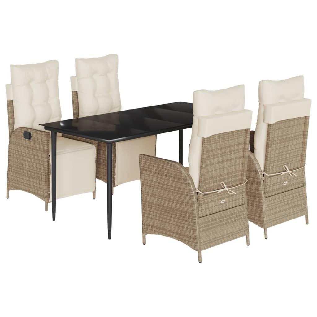 VidaXL Garten essgruppe poly-rattan