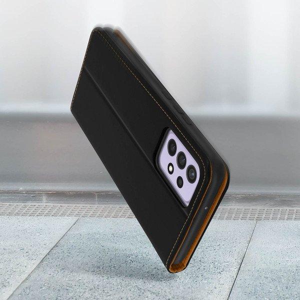 Avizar Samsung A72 Kunstlederhülle Schwarz