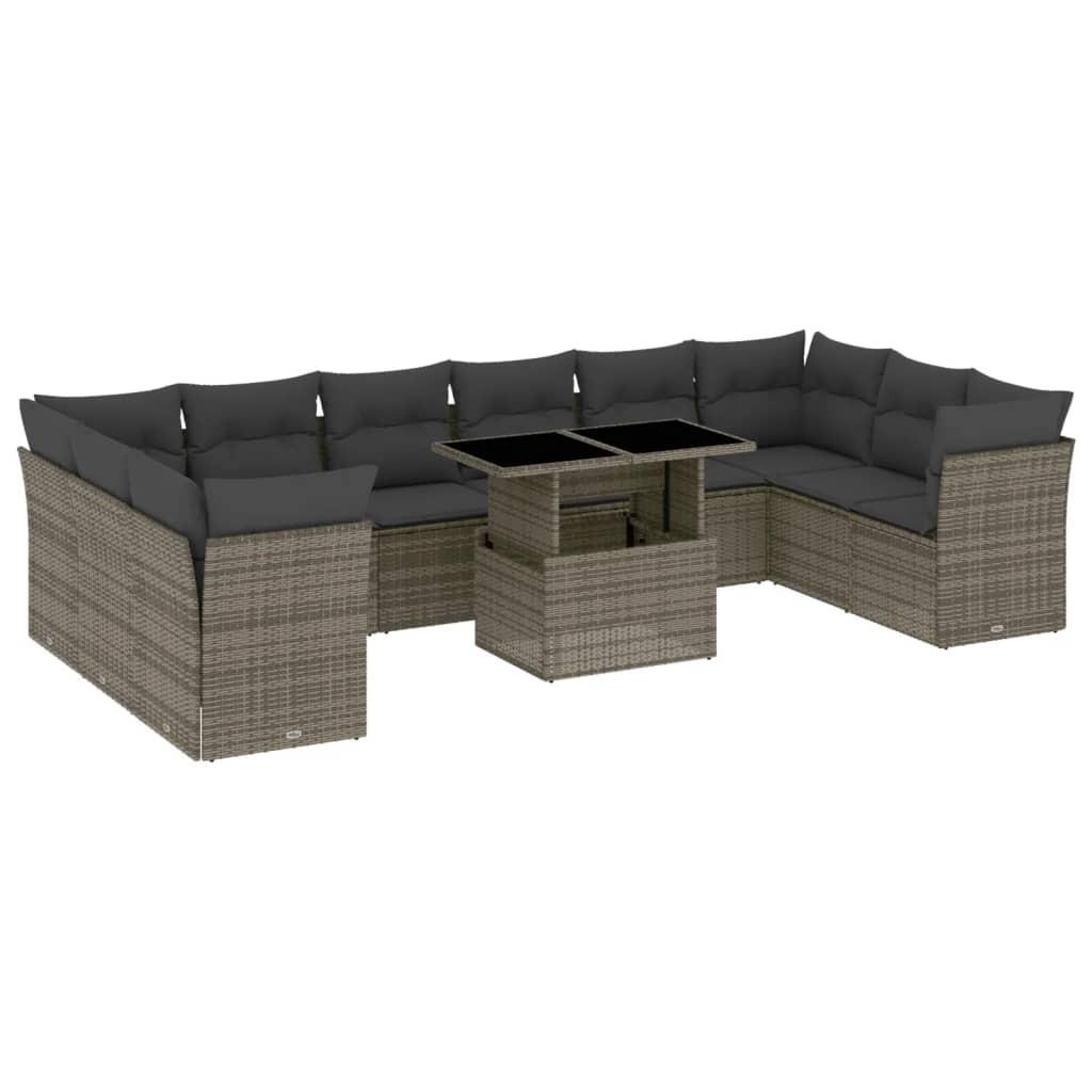 VidaXL Garten sofagarnitur poly-rattan