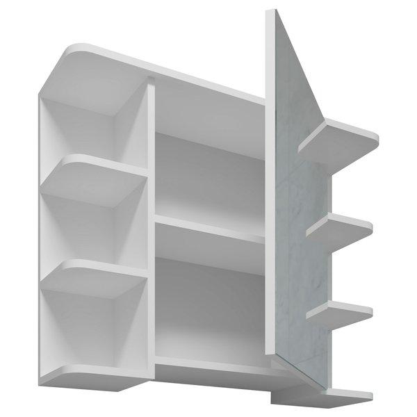 VCM Badspiegel Wandspiegel Hängespiegel Spiegelschrank Badezimmer Ablage Nilosi