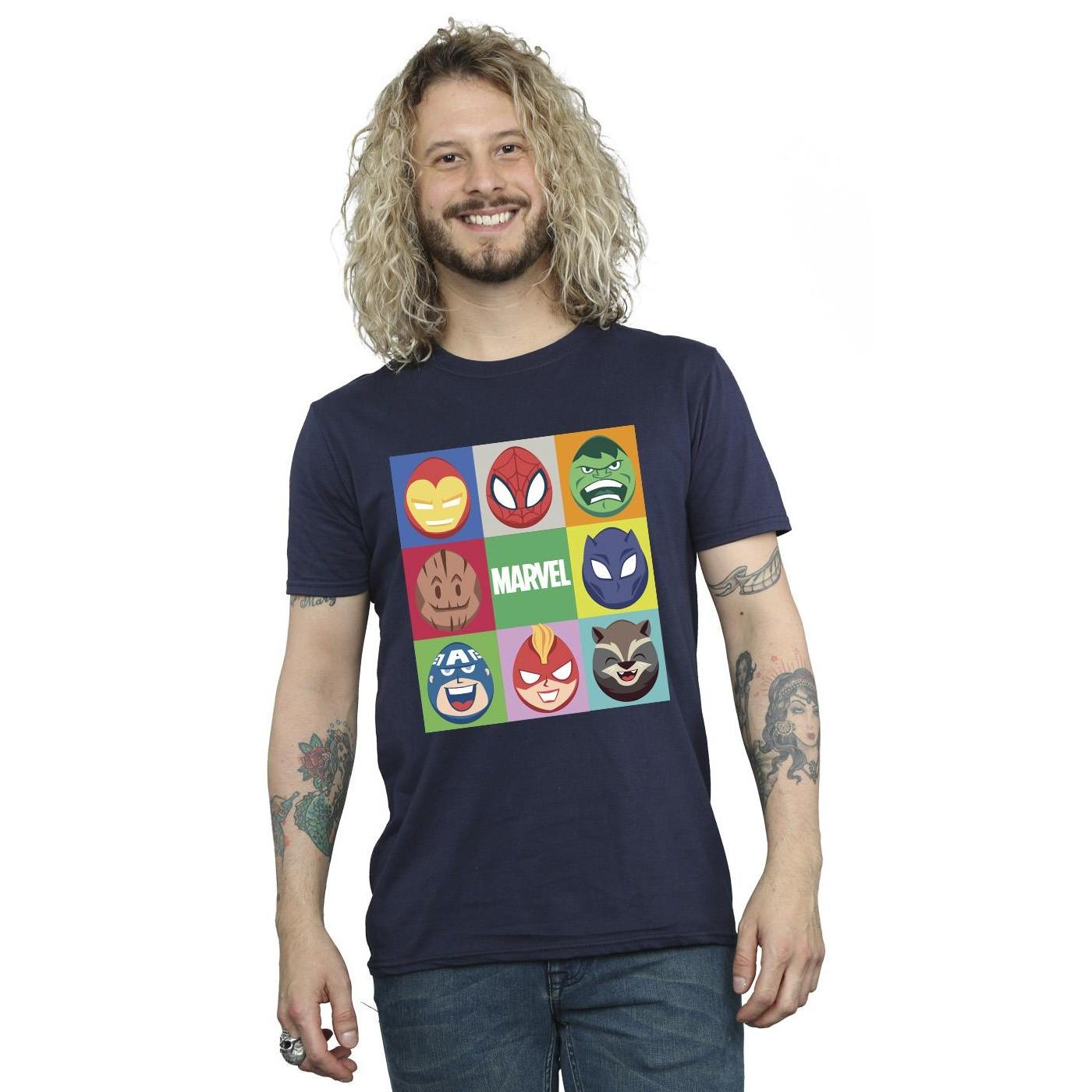 MARVEL Avengers Character Faces T-Shirt