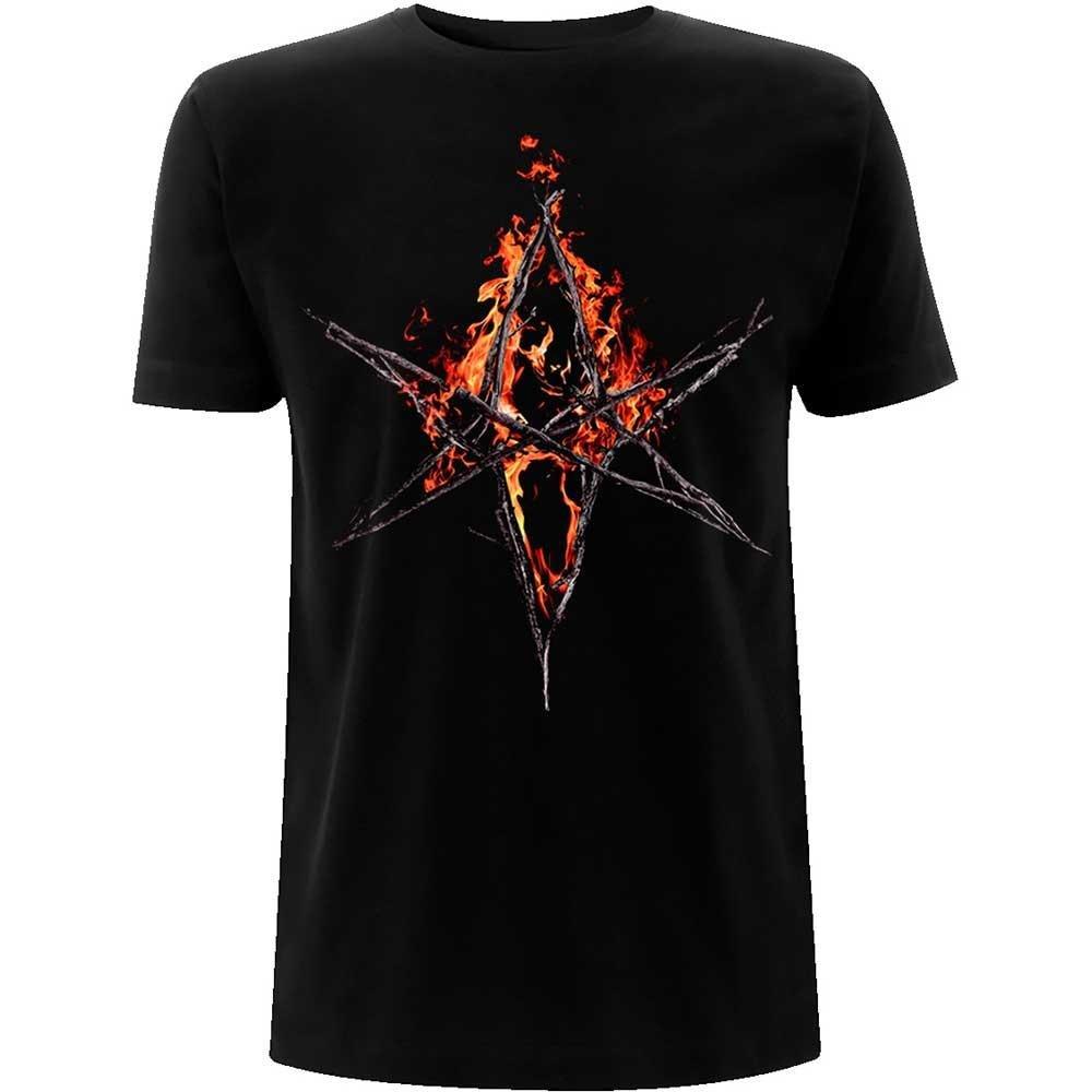 Bring Me The Horizon T-Shirt mit sechseckigem Flammen-Print