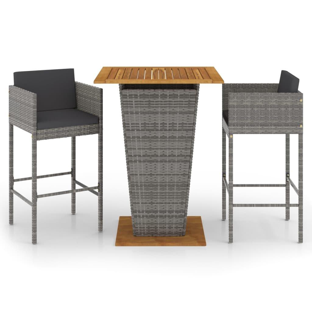 VidaXL Garten-bar-set poly-rattan