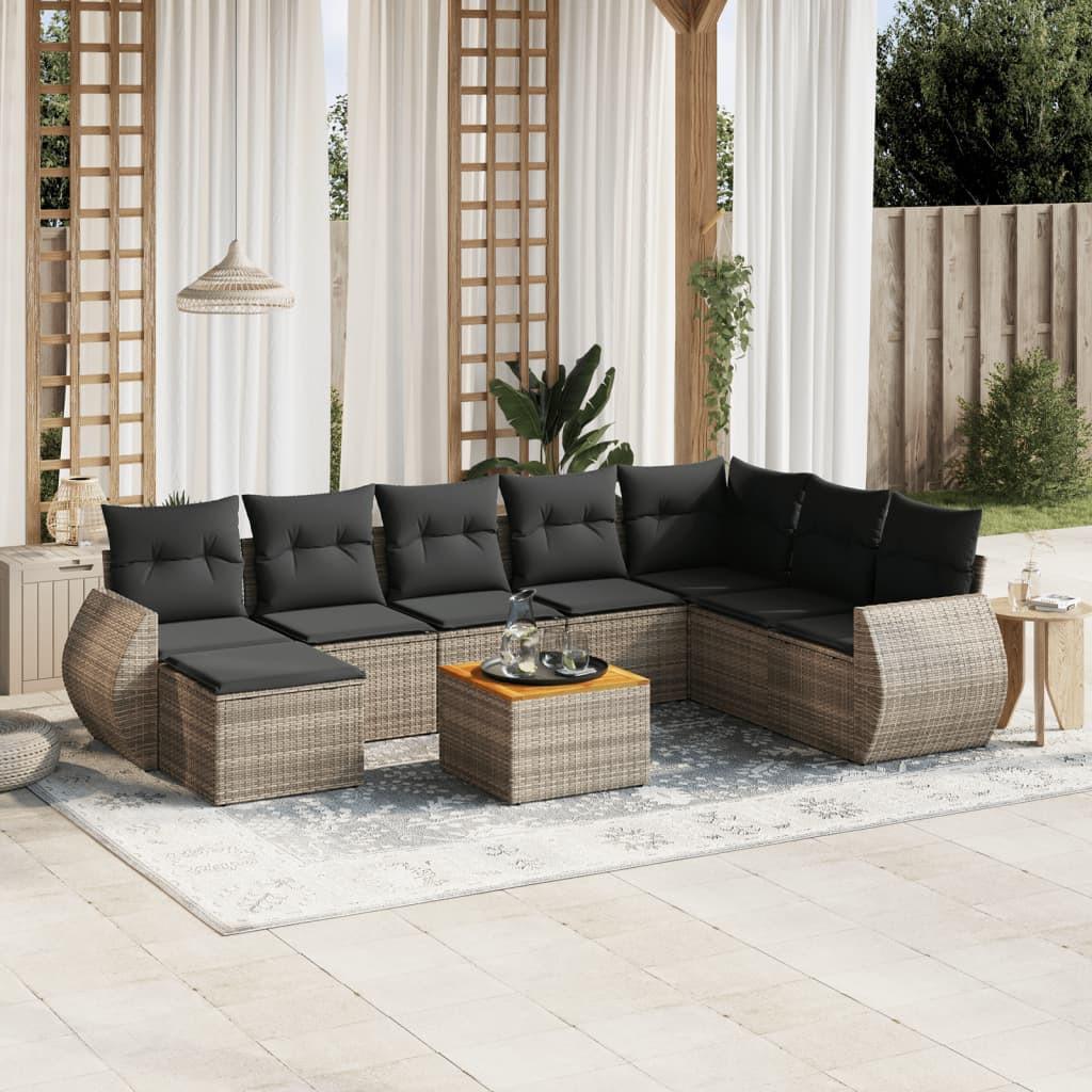 VidaXL Garten sofagarnitur poly-rattan