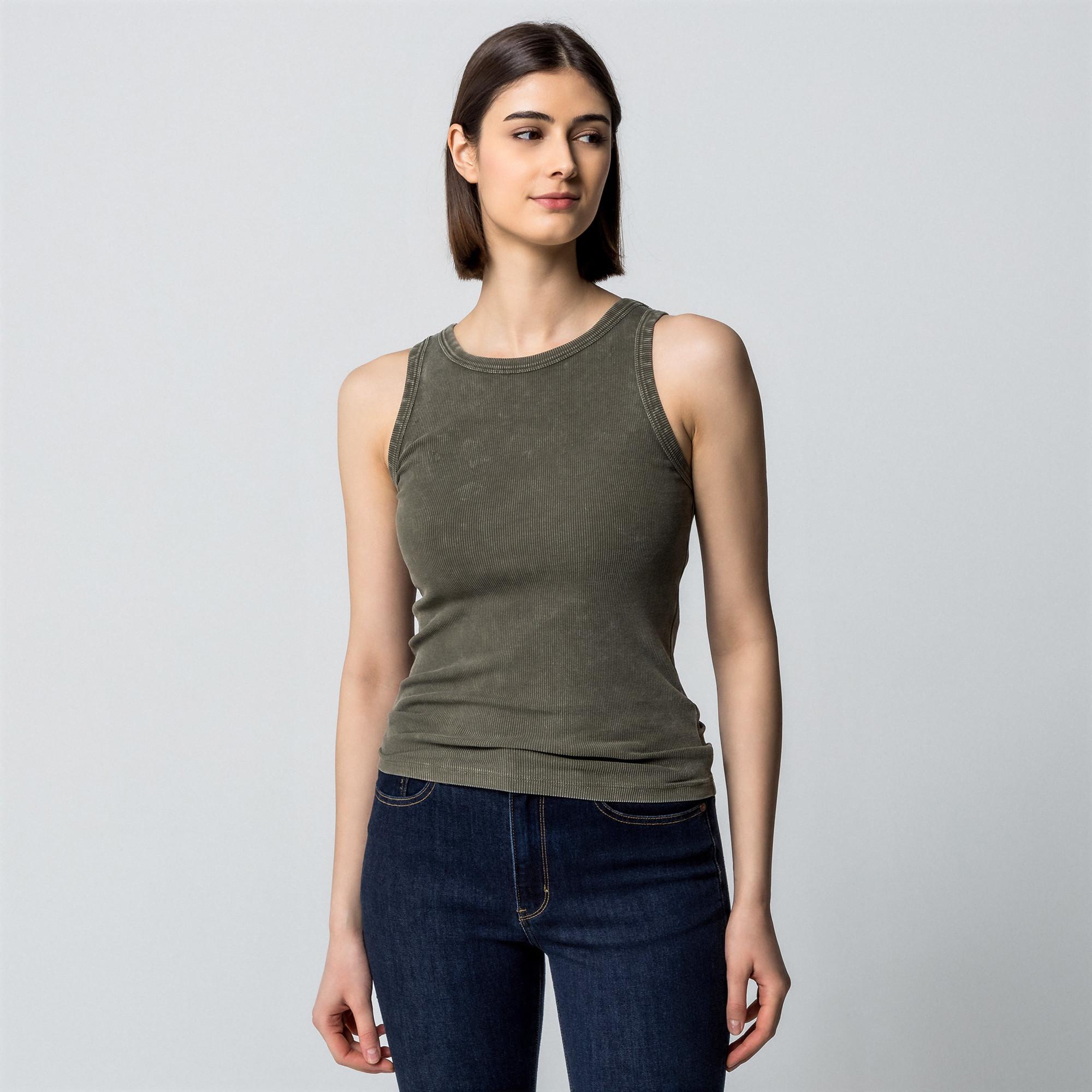Manor Woman Ärmelloses Rippstrick Top