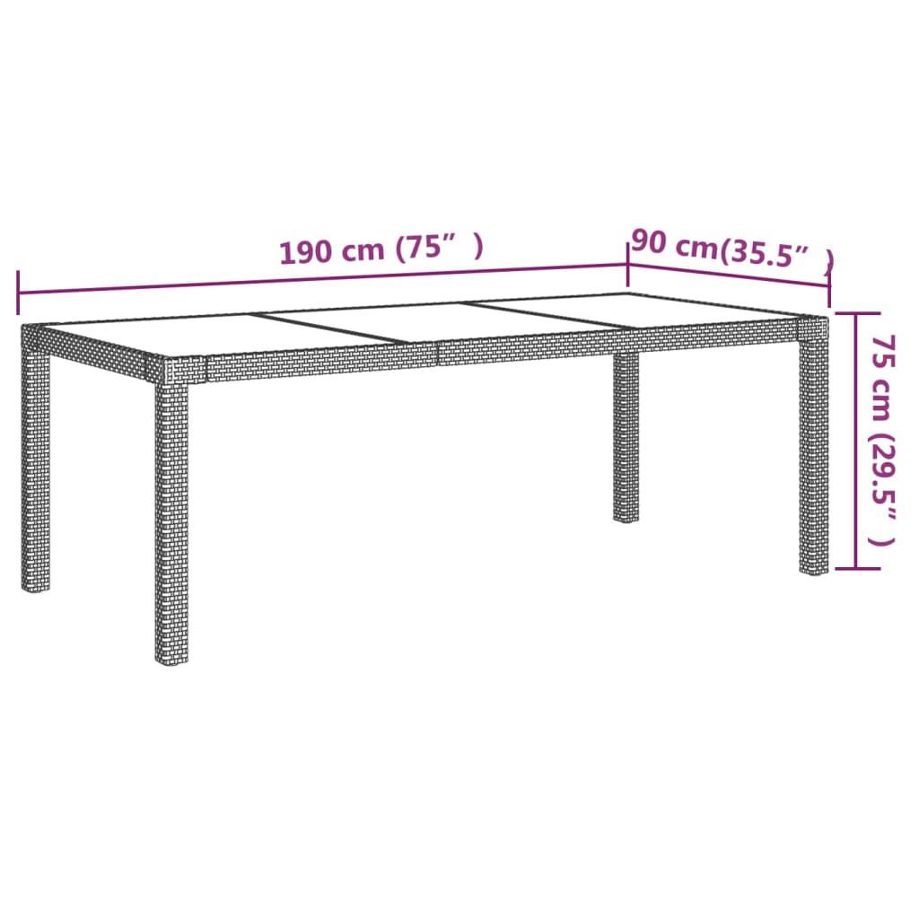 VidaXL Garten essgruppe poly-rattan
