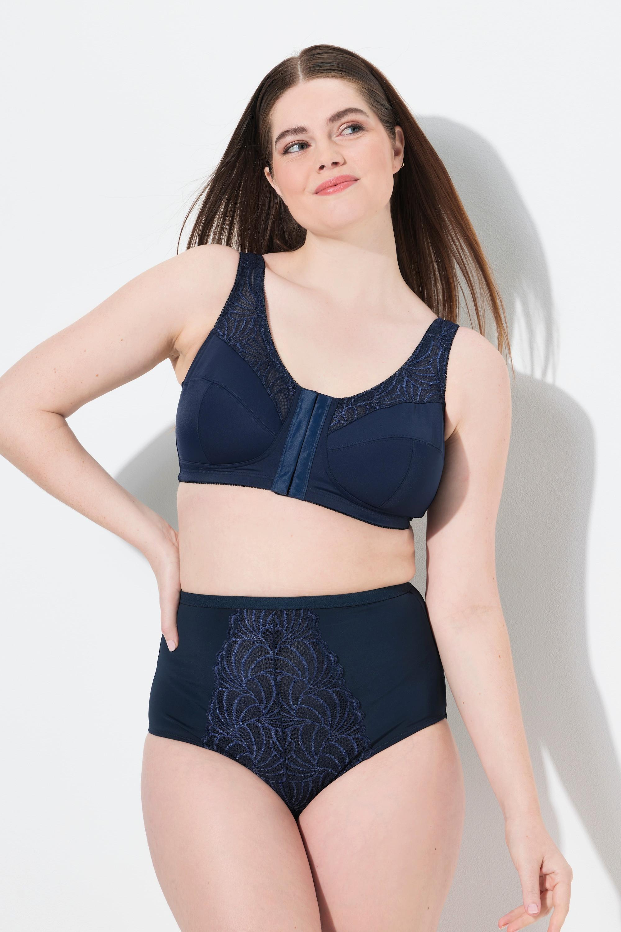 Ulla Popken Shaping-Maxislip, unterlegte Spitze, High Waist