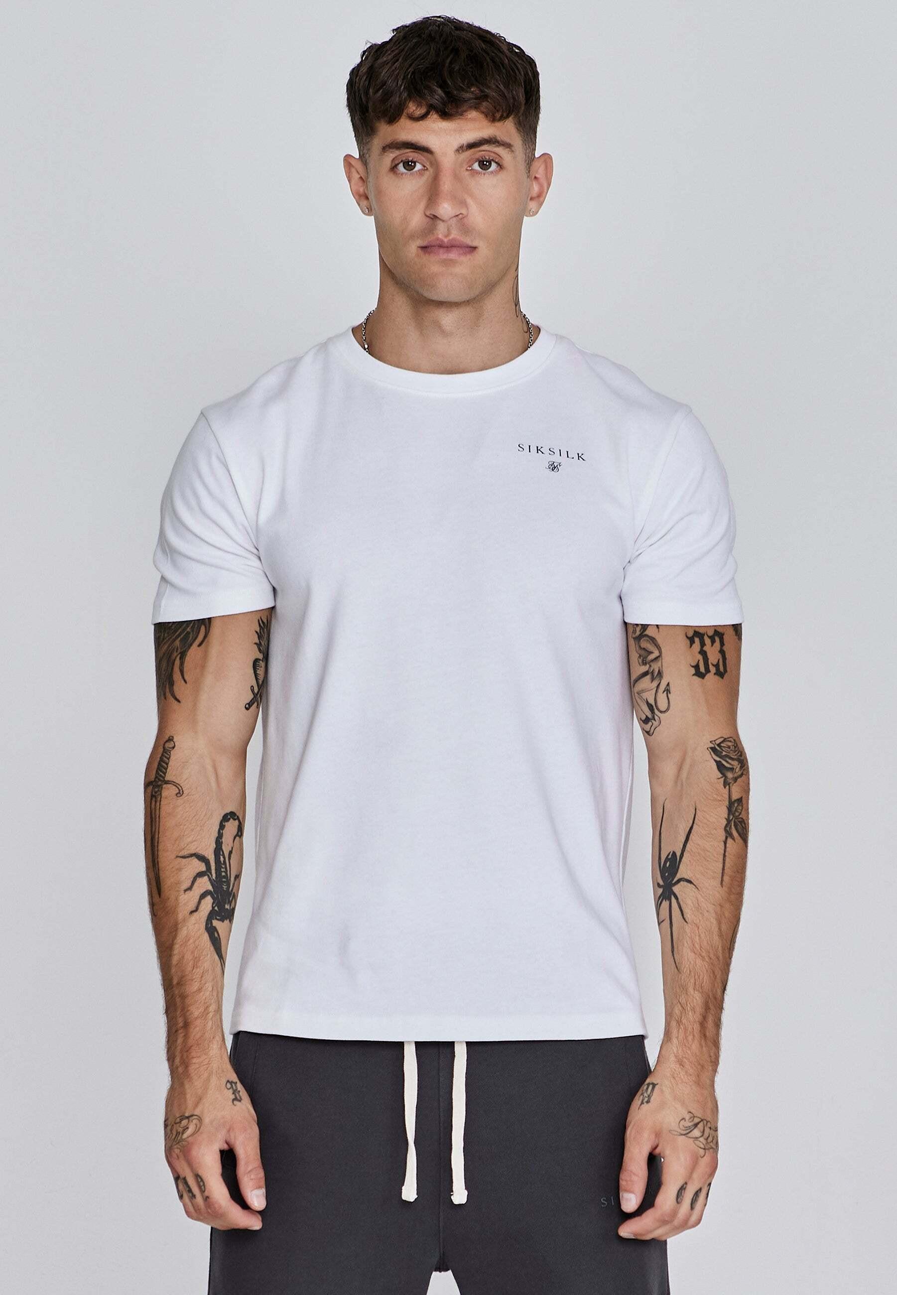 Sik Silk Relaxed Fit T-Shirt mit gedrucktem Logo