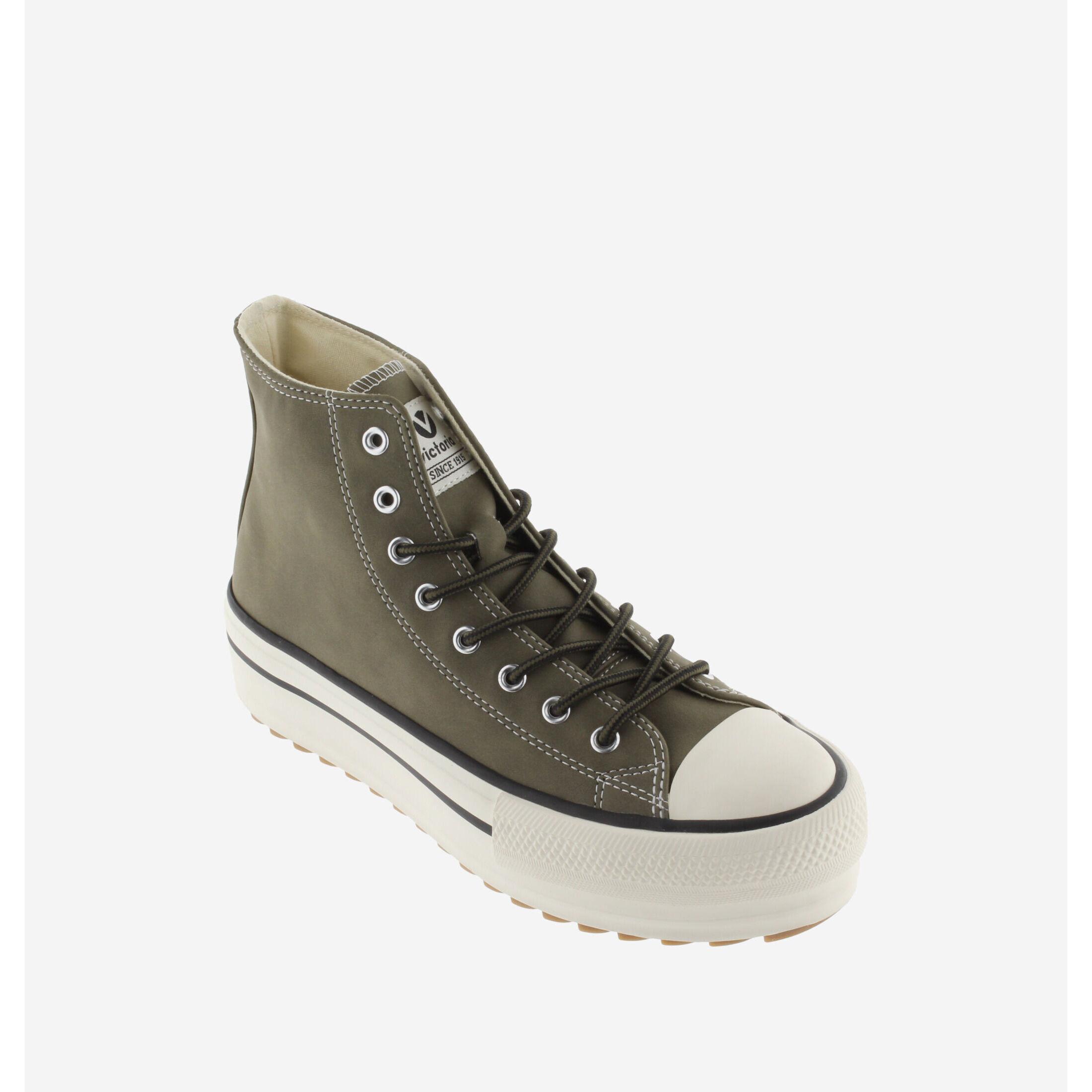 Victoria sneakers montantes damen double faux cuir tribu sierra