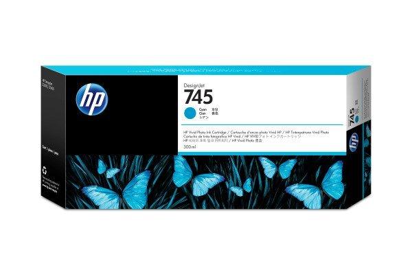 Hewlett-Packard HP Tintenpatrone 745 cyan F9K03A DesignJet Z5600 300ml