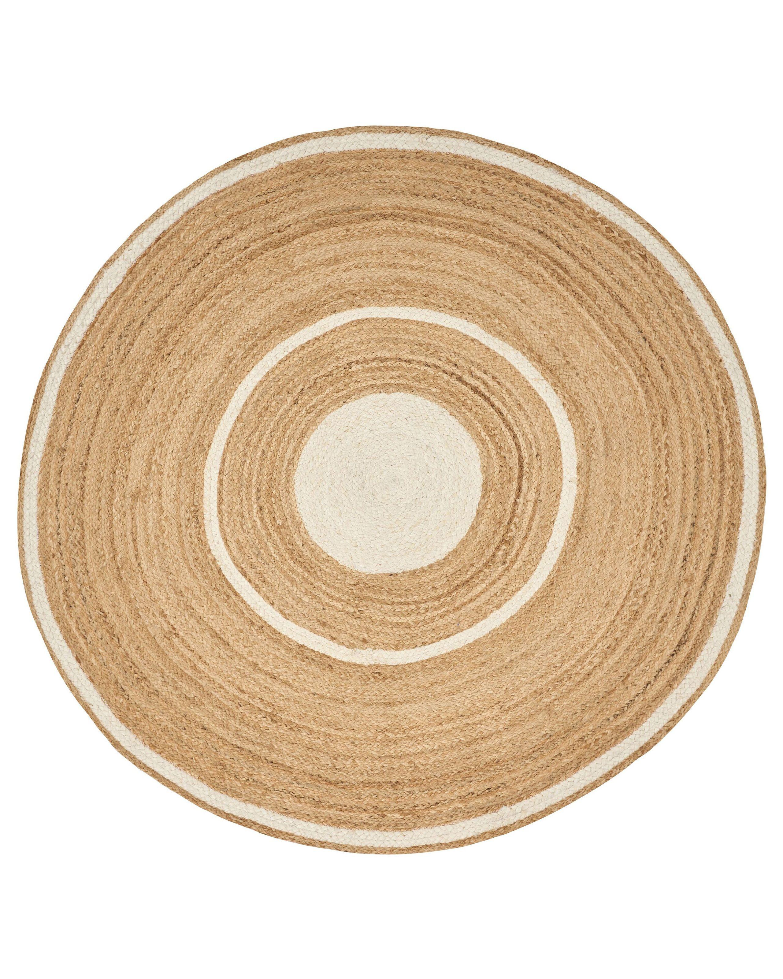 Beliani Teppich aus Jute Boho HALFELI