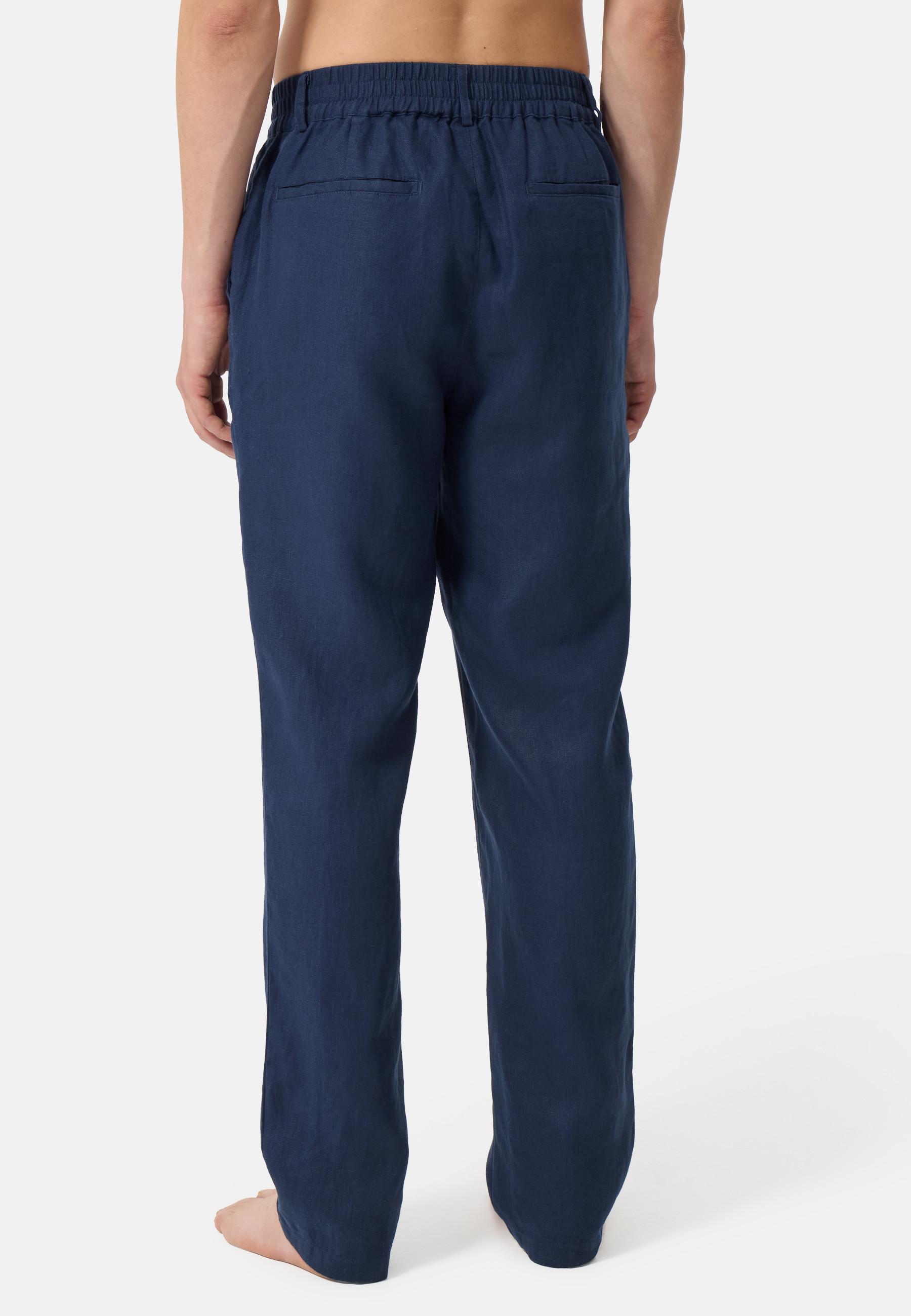 CASH-MERE.CH Leinen Lange Chino Hose