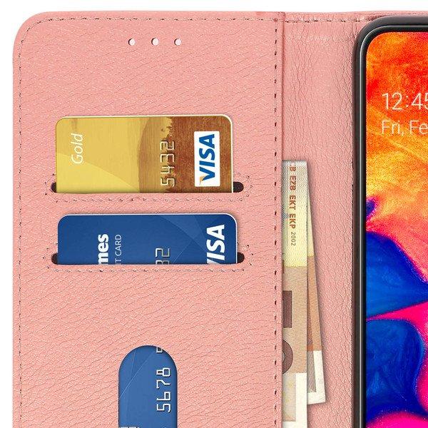 Avizar Klapphülle Samsung Galaxy A10 Rosegold
