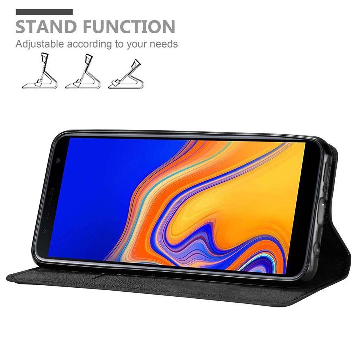 Cadorabo Hülle für Samsung Galaxy J6 PLUS Magnetverschluss, Kartenfach