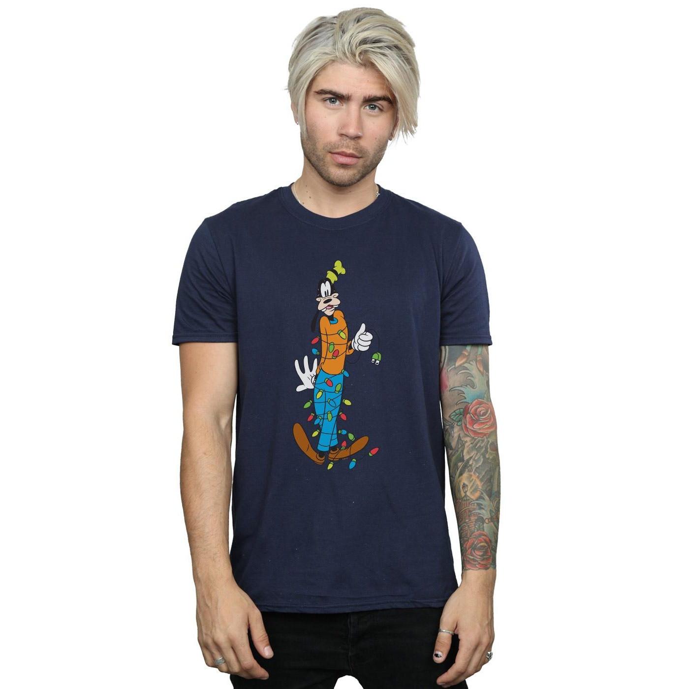 Disney Goofy Christmas Lights T-Shirt